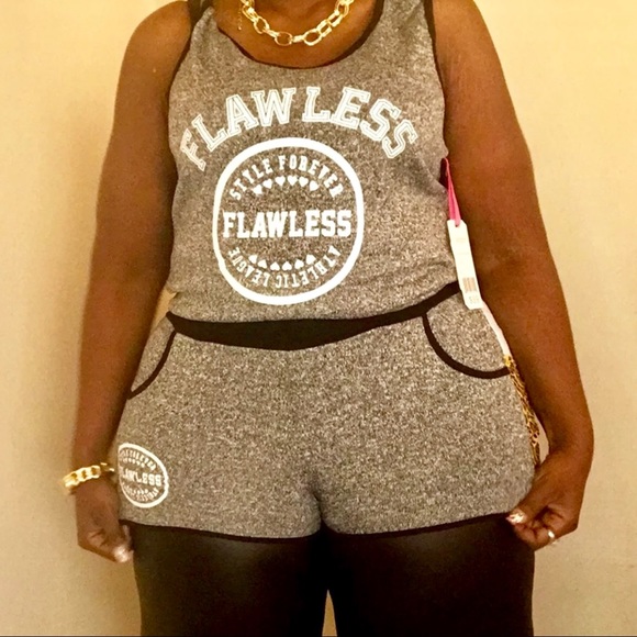 Pants - Gray-Leopard Print Flawless Romper